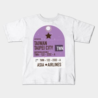 Taiwan Taipei City travel ticket Kids T-Shirt